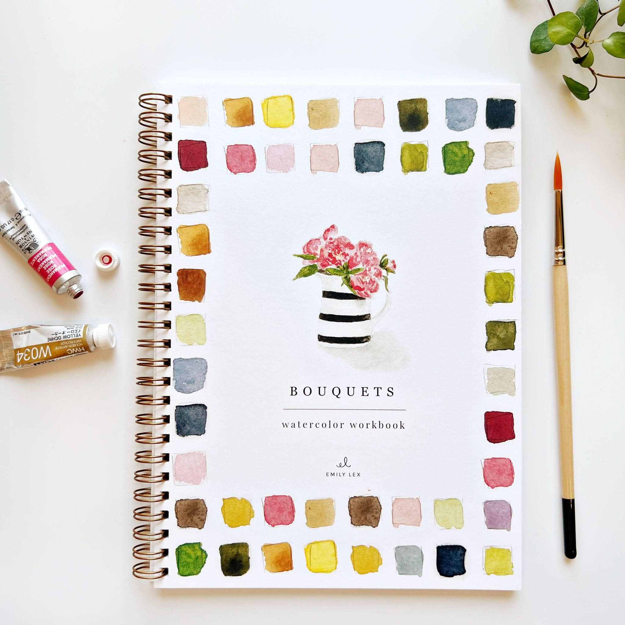 🌸Bouquets Watercolor Workbook