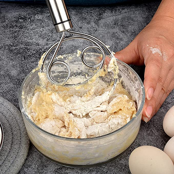 (🔥Last Day Promotion- SAVE 48% OFF)Stainless Steel Magic Dough Whisk(buy 2 get 2 free now)