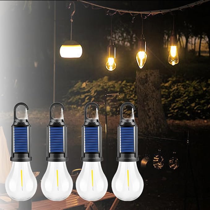 💥LAST DAY SALE 50% OFF💥2025 New Solar Rechargeable Hooked Camping Light⚡BUY 3 GET 1 FREE
