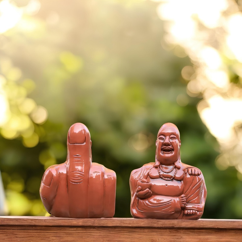 Two Faced Buddha Figurine
