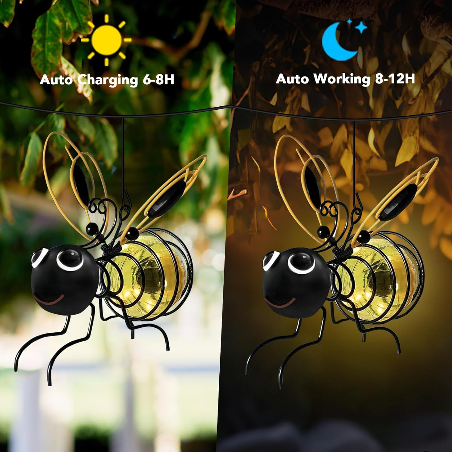 🔥Last Day Promotion 50% OFF🔥Outdoor Hanging Solar Bee Light