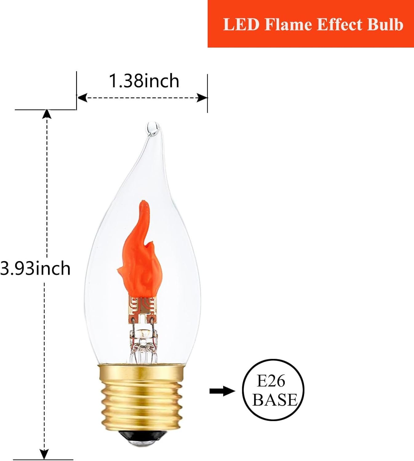 🔥Last Day Promotion 50% OFF🔥LED Flickering Flame Decoration Light Bulbs -Perfect Ambiance for Halloween Christmas