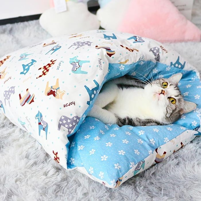 🔥Last Day Promotion - 49% OFF🔥Movable Winter Warm Cat House Small Pet Bed