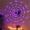 LED Halloween Spider Web Lights Indoor And Outdoor