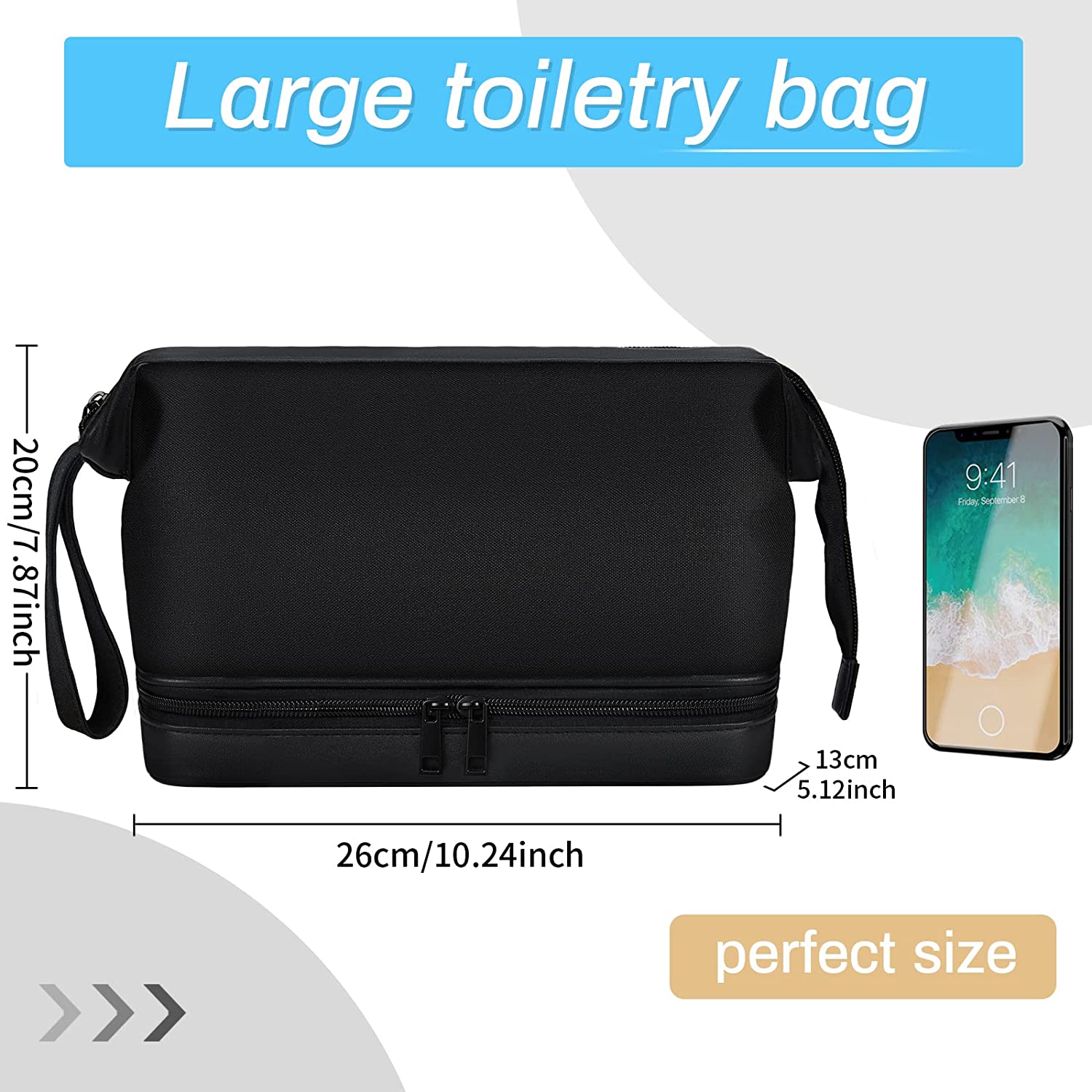 (🔥Last Day Promotion- SAVE 48% OFF)Large Capacity Waterproof Toiletry Bag for Men(BUY 2 GET FREE SHIPPING)