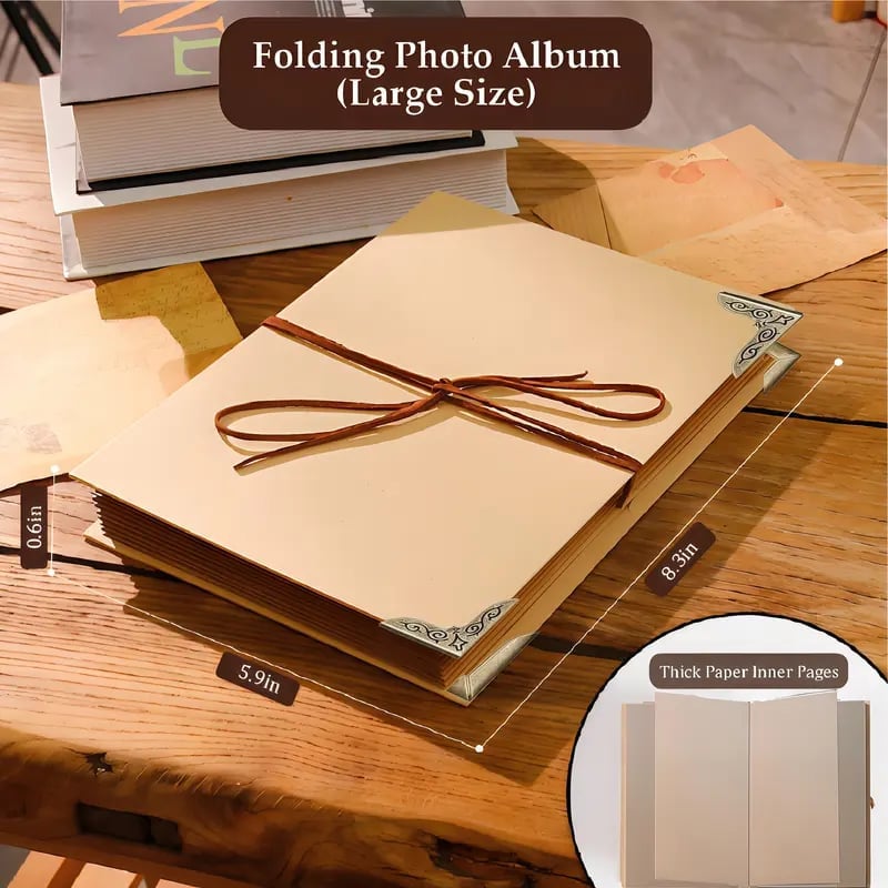 🎁TikTok Last Day Sale - 70% OFF🎉The Memory Keeper: 99+ Inch Accordion Scrapbook Album📚