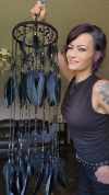 🎁TikTok Last Day Sale - 70% OFF🖤Gothic Black DreamCatcher Mobile with Crystals & Bats🎁Buy 2 Free Shipping
