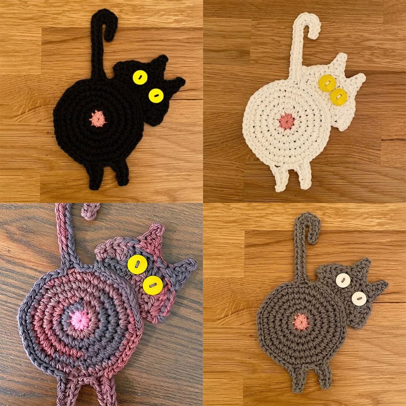 🎄Early Christmas Sale🎁-Cat Butt Coasters🔥Buy 2 Get Extra 10% OFF