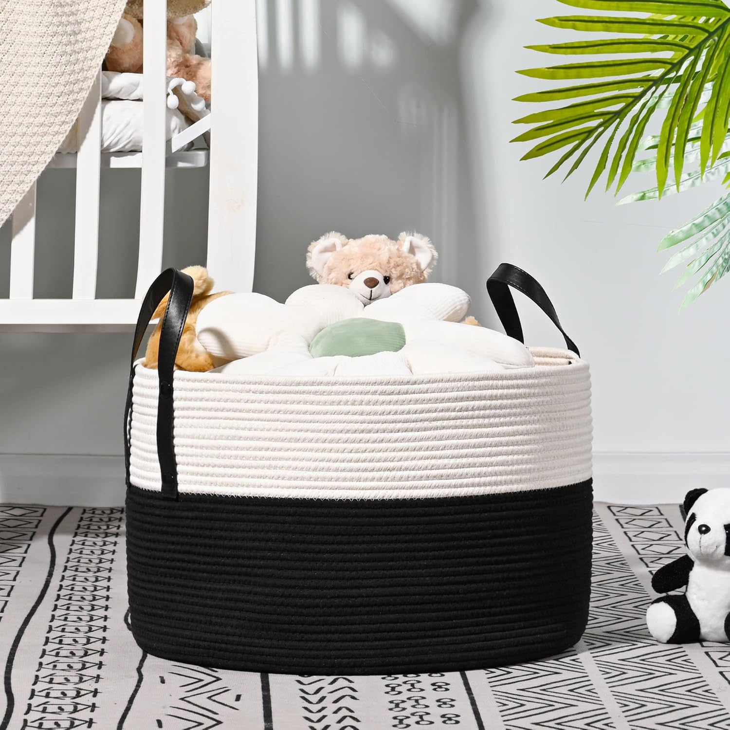 KAKAMAY Large Blanket Basket (20