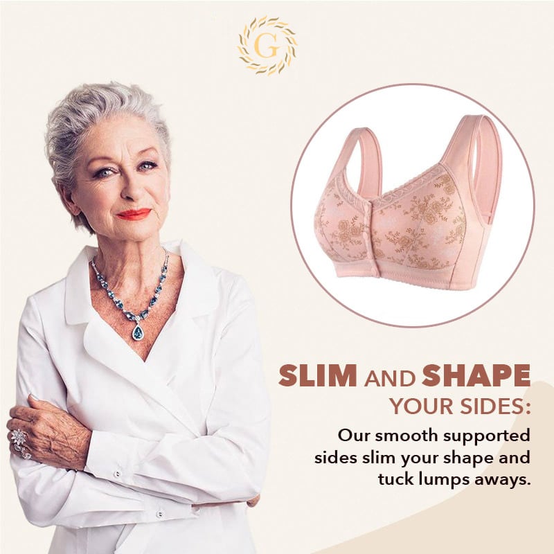 🎁LAST DAY 45% OFF🎁Front Closure Shaping Push Up Cotton Bra-Seamless, Beauty, Comfy