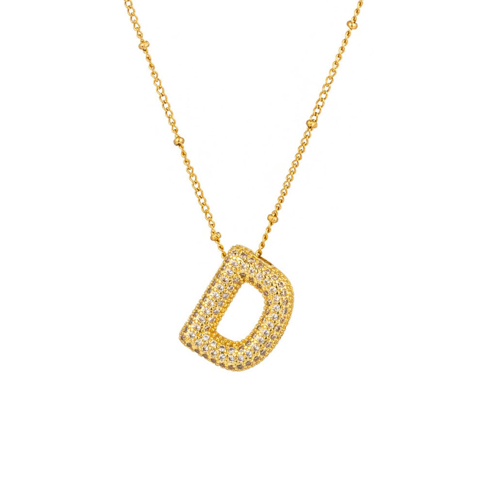 🔥Last Day Promotion 48% OFF-🎁-Initial Bubble Necklace