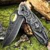 🔥Last 4 days - 70% discount🔥3D Wolf Stonewash Collectors Outdoors Survival Hunting Knife