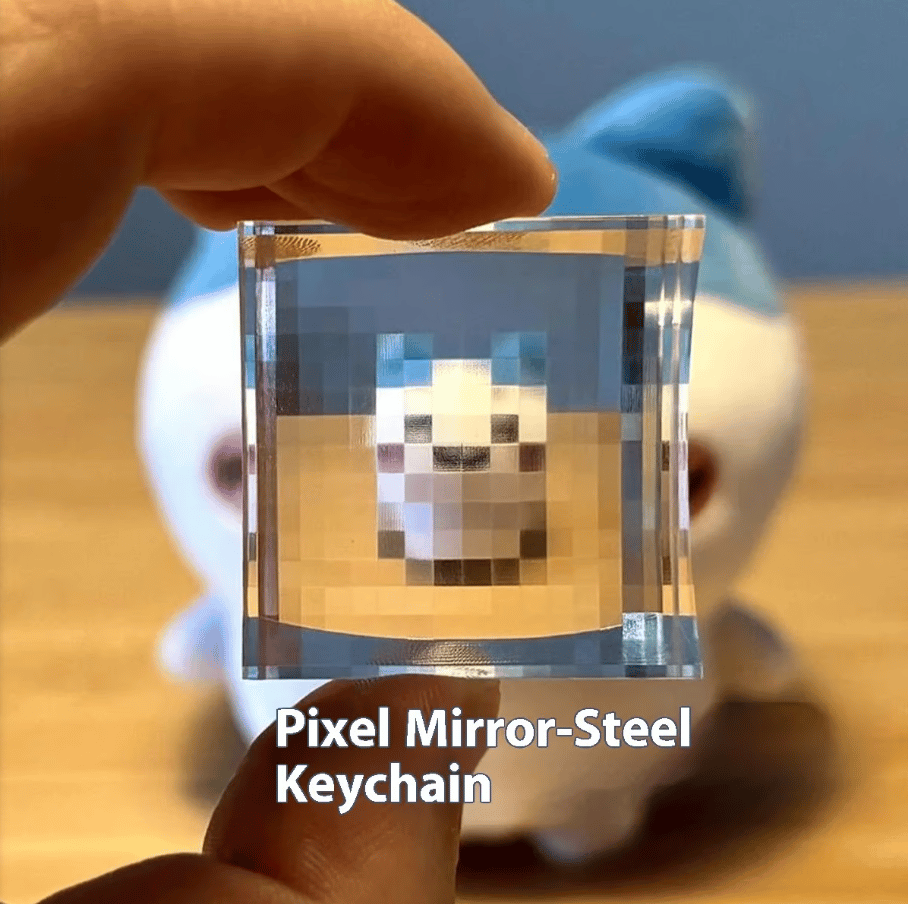 🎁TikTok Last Day Sale - 70% OFF⭐Crystal Pixel Filter Stone Keychain: A Pocket - sized Photo Enhancer🌈