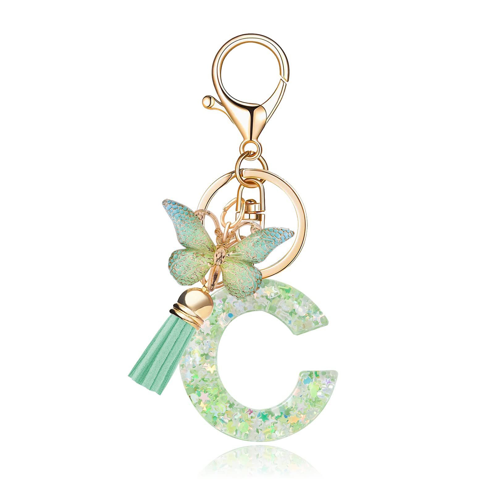 🎄TikTok Christmas Sale - 70% OFF🎄Initial Letter Keychains🦋