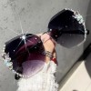 🔥BUY 2 FREE SHIPPING TODAY🔥2023 Woman Rimless Diamond Sunglasses