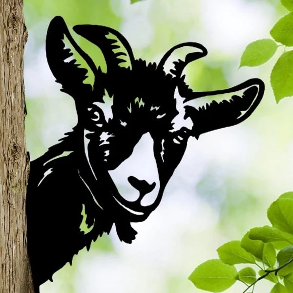 🔥Last Day 49% OFF - Farm Peeping Animal Metal Art