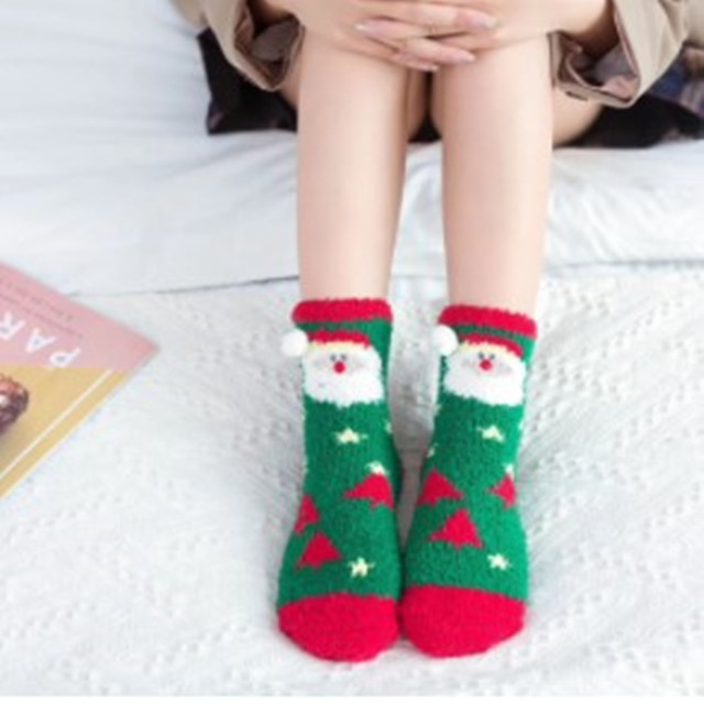 🎄Early Christmas Sale-Non Slip Coral Fleece Floor Socks（US SIZE 6-10）