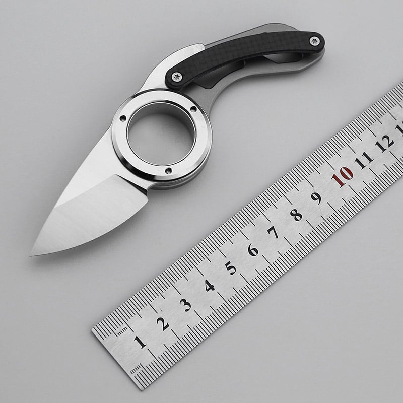 🎁TikTok Last Day Sale - 70% OFF🎉Mini G10 Handle Outdoor Folding Steel Ring Camping Knife