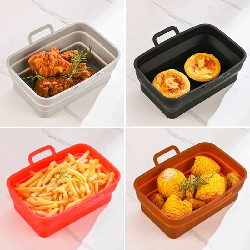 🔥Last Day Promotion 50% OFF🔥Foldable Air Fryer Silicone Baking Tray