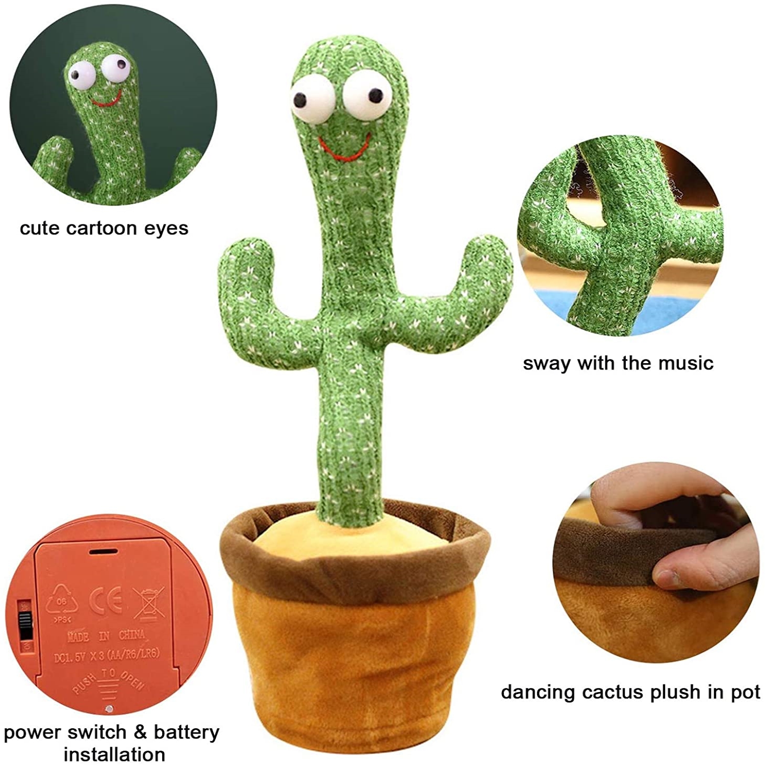 (2021 HOT SALE- 50% OFF) Emoin Dancing Cactus