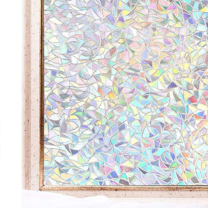 (New Year Sale- 49% OFF) 3D Rainbow Window Film (39 x 18 In)