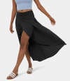 🌟A limited time special🌟 High Waisted High Low Ruffle 2-in-1 Flowy Quick Dry Casual Regular Maxi Skirt