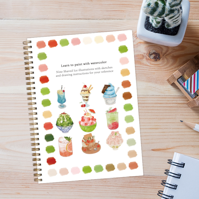 🍨Shaved Ice Watercolor Workbook(🔥2025 New Limited Edition)