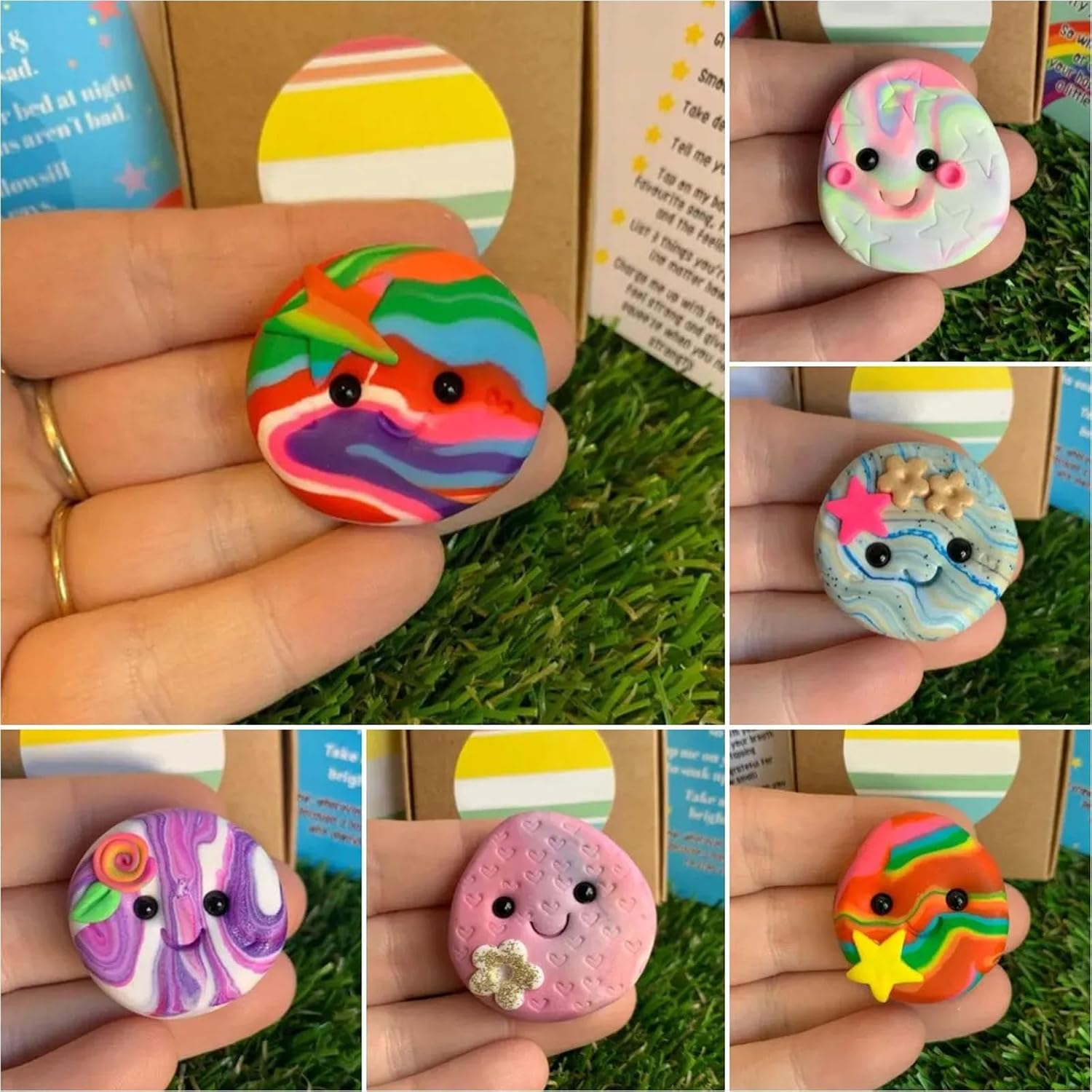 💖Flower Power Worry Stone Thumb Buddy