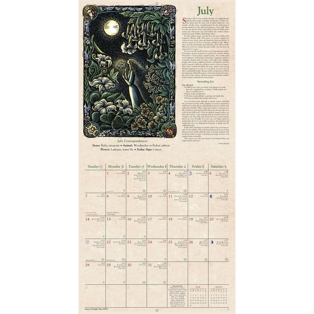 Witches 2025 Wall Calendar