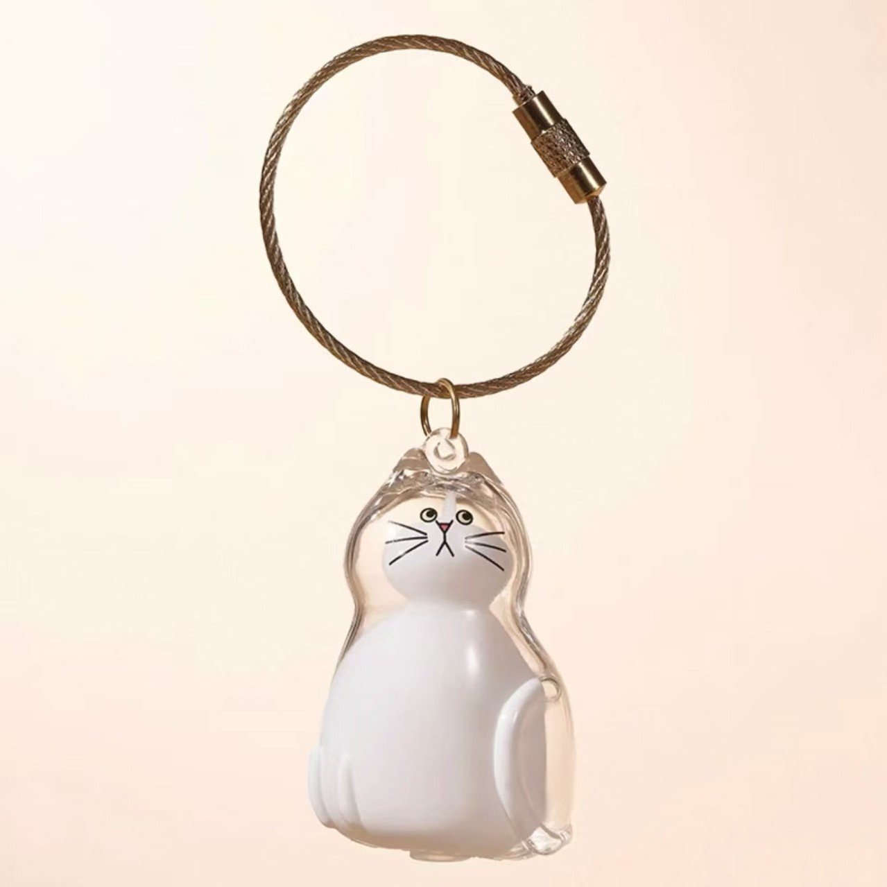😻💕Cat Hair Collector Keychain Charm - Memorial Storage Box