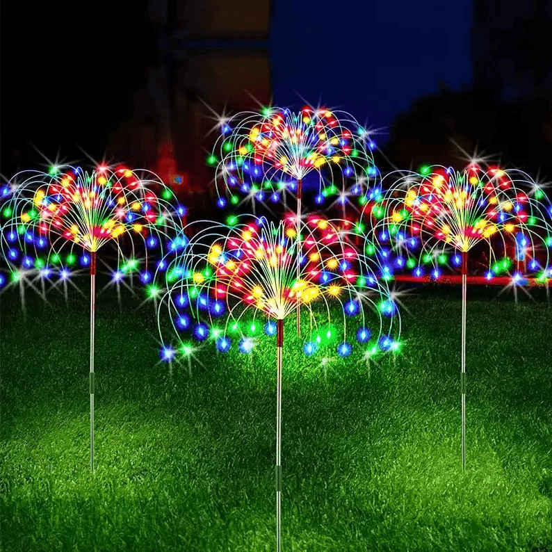 (🔥Special Offer 1000pcs 50% OFF)Waterproof Solar Garden Fireworks Lamp