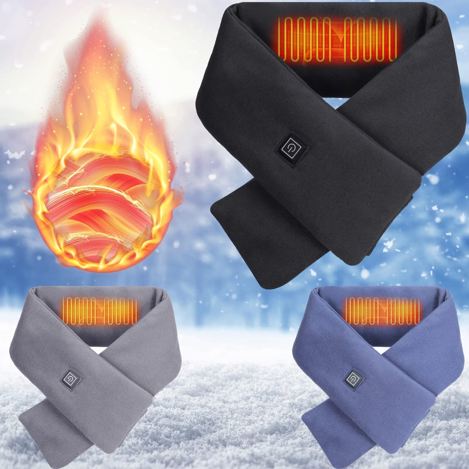 (🎄Christmas Hot Sale🔥🔥)Intelligent Electric Heating Scarf(BUY 2 GET FREE SHIPPING)