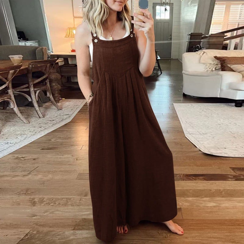 LAST DAY 70% OFF🔥-Plus Size Wide Leg Overalls Jumpsuit (Buy 2 Free Shipping)