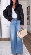 Women's Casual Wide-leg Jeans
