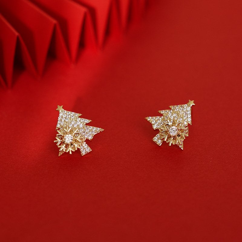 🎄 CHRISTMAS PRE SALE - Rotatable Christmas Tree Earrings - BUY 2 FREE SHIPPING 🎄