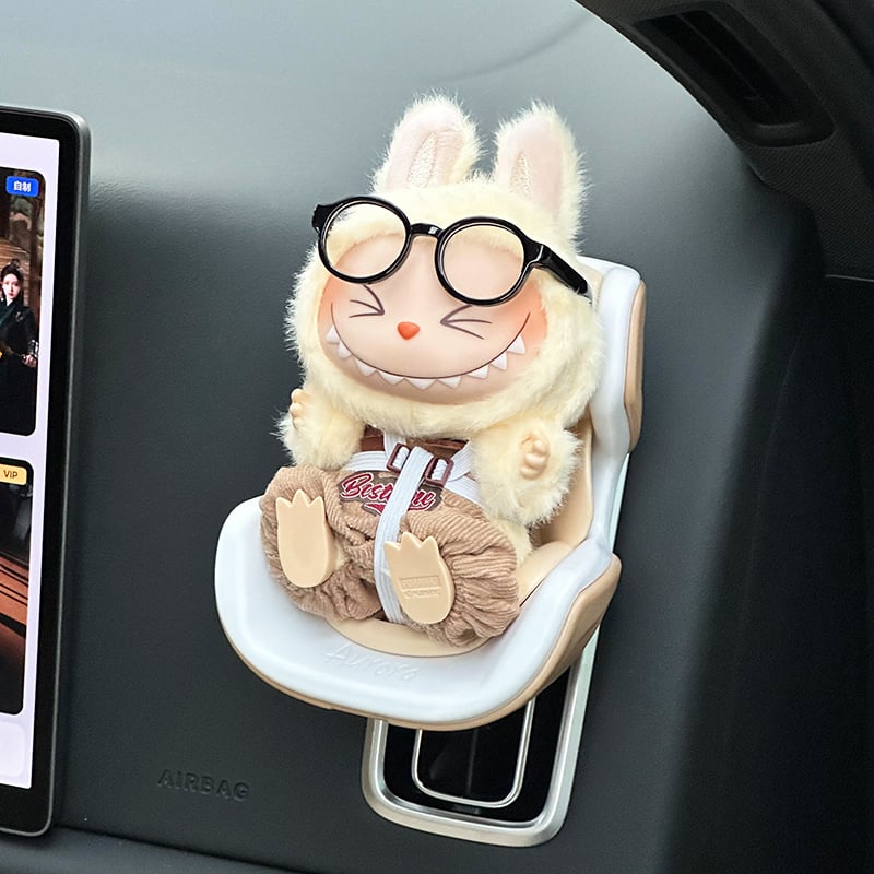 🎁TikTok Last Day Sale - 70% OFF🎉Adorable Plush Car Vent Doll Seat – Perfect for Collectors