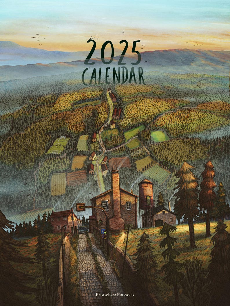 🔥Pre-sale 60% OFF🔥Scenic Journeys: 2025 Artistic Calendar