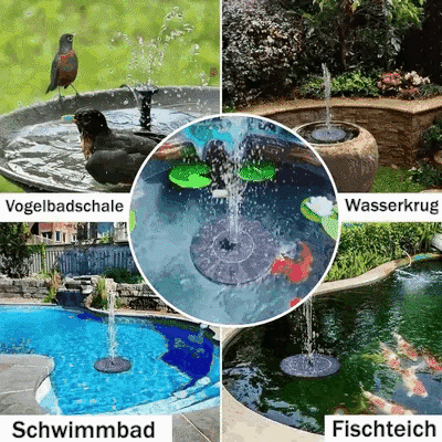 🔥Letzter Tag 49 % RABATT🚿verbesserter solarbetriebener Brunnen für den Außenbereich