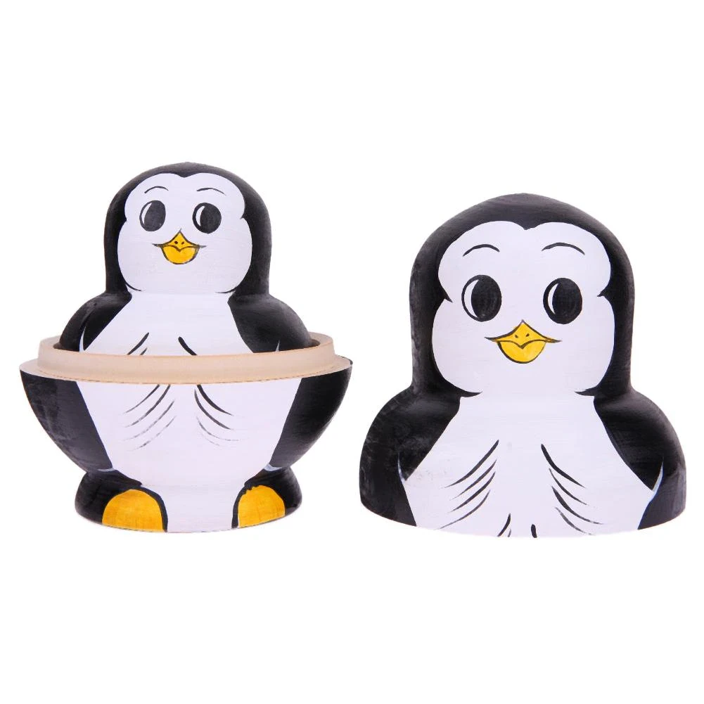 🔥Last Day Promotion 50% OFF🔥Wooden Penguin Nesting Doll - BUY 2 FREE SHIPPING
