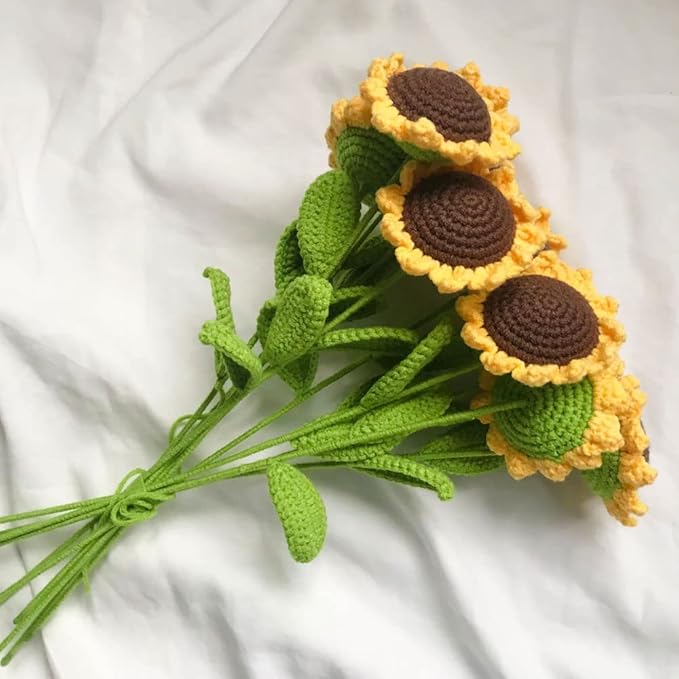 🔥Last Day Promotion - 70% OFF🎁Yarn Knitting Handmade Sunflower