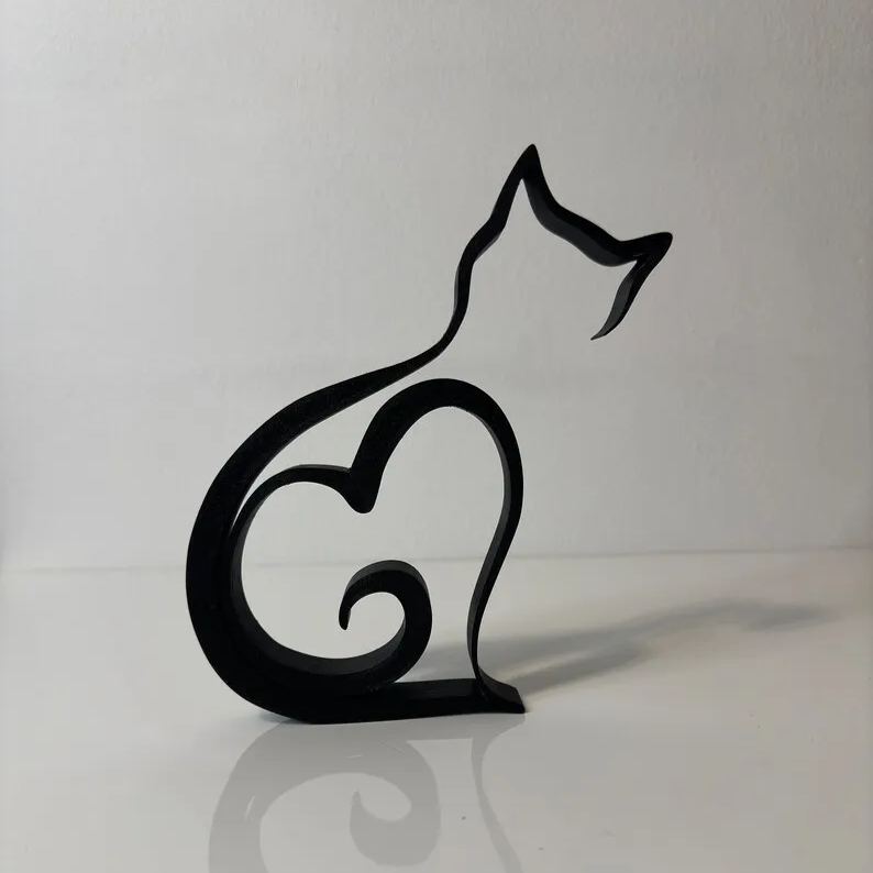 Cat Minimalistic Sculpture