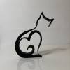 Cat Minimalistic Sculpture