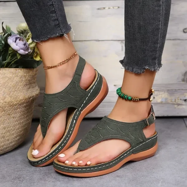 🔥Last Day Promotion 49% OFF🔥 Leather Orthopedic Arch Support Sandals Diabetic Walking Sandals