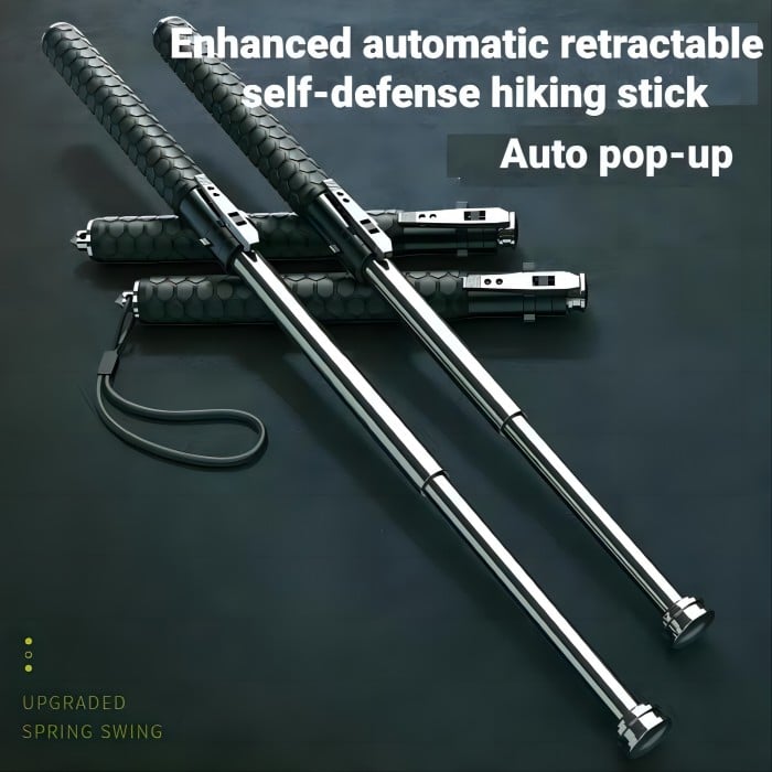 🔥NEW YEAR HOT SALE-48% OFF🔥Enhanced Automatic Retractable Self-Defense Hiking Stick