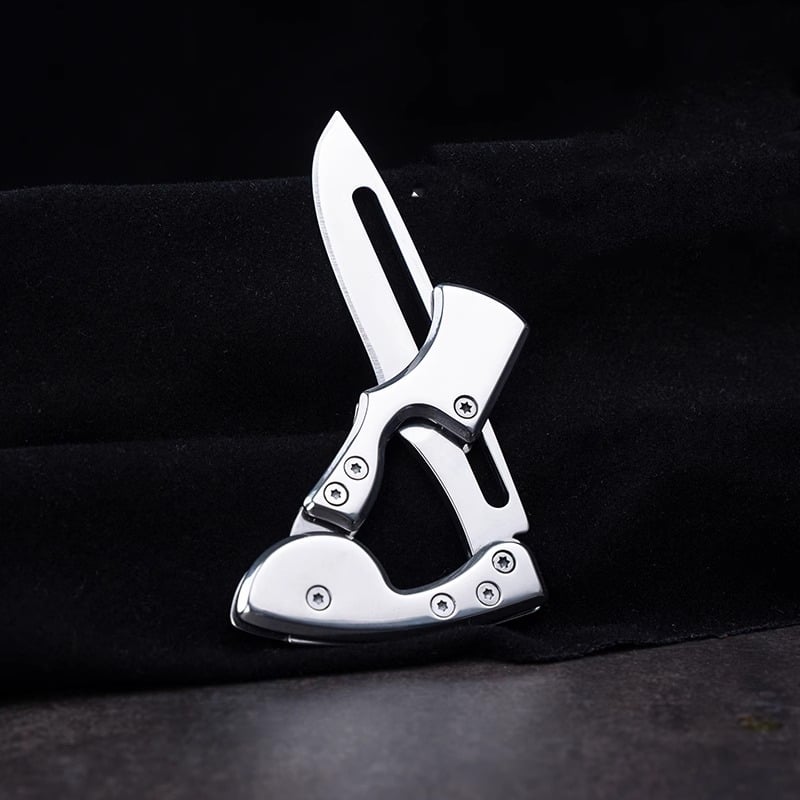 Stainless steel folding mechanical magic knife