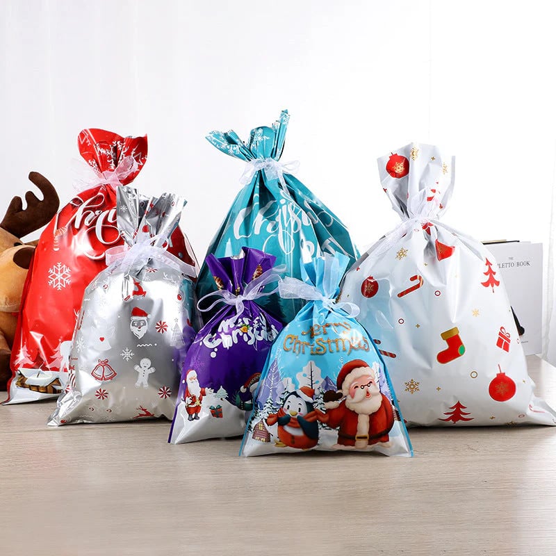🎄Christmas Sales 50% OFF-MerryPouch Christmas Drawstring Gift Bags