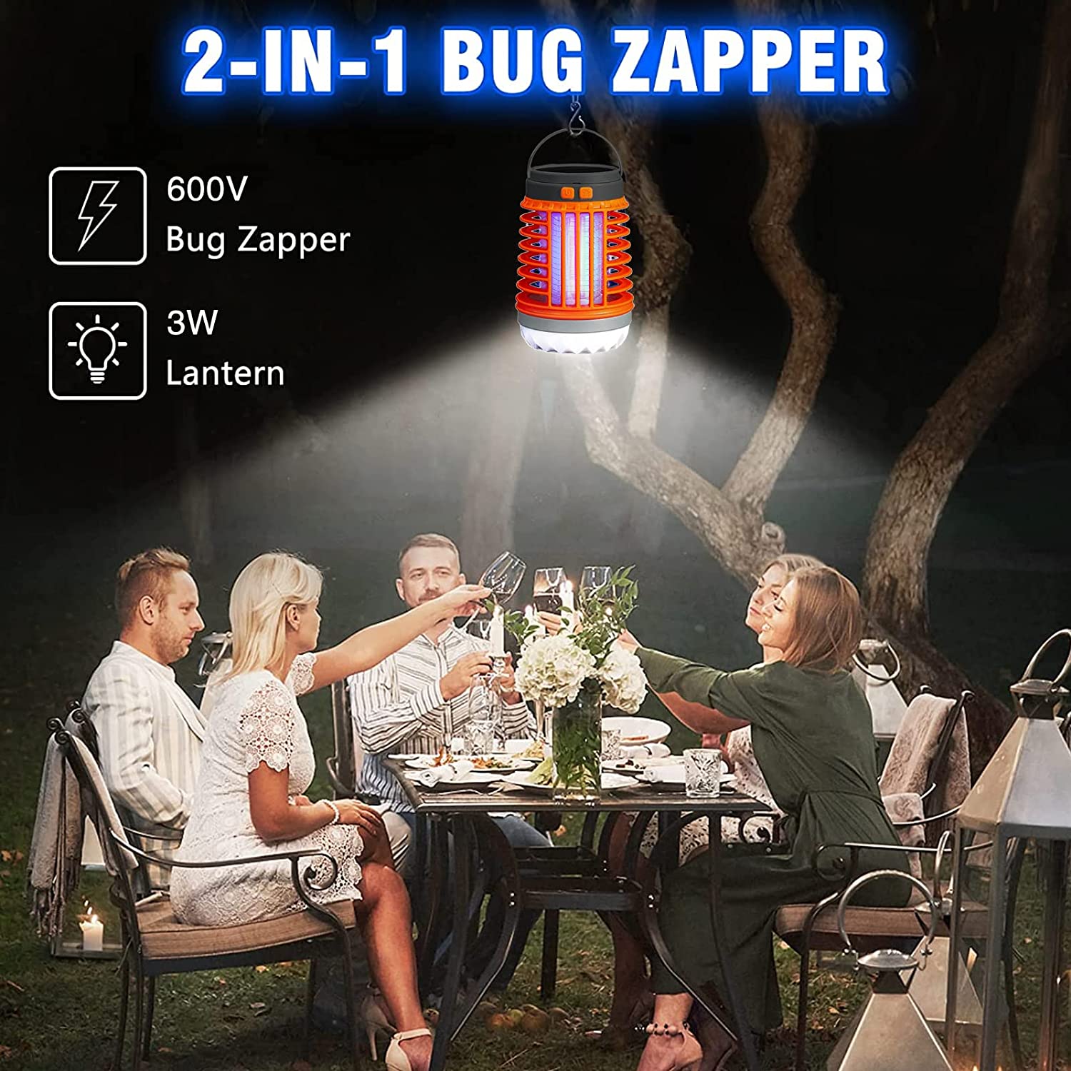 ✨2023 Multifunctional Solar camping Mosquito Killer Lamp (Buy 2 FREE Shipping)