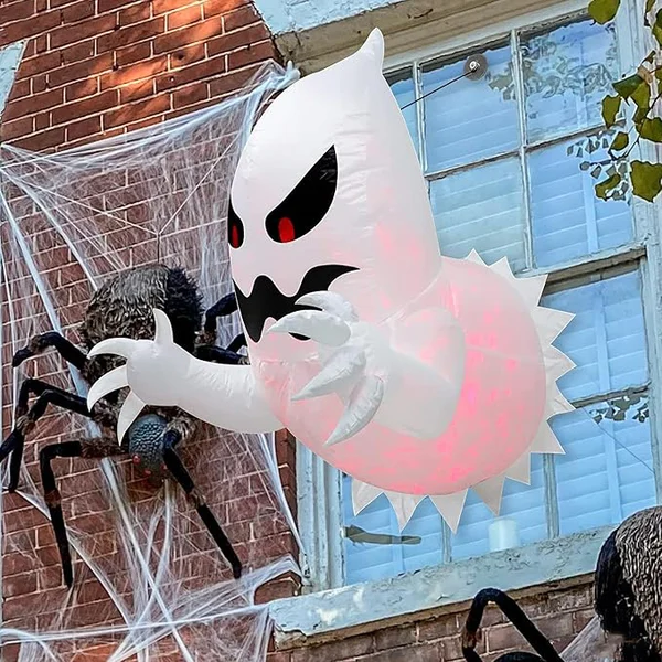 🔥Halloween Hot Sale 49% OFF 👻LED Halloween Inflatable Ghost