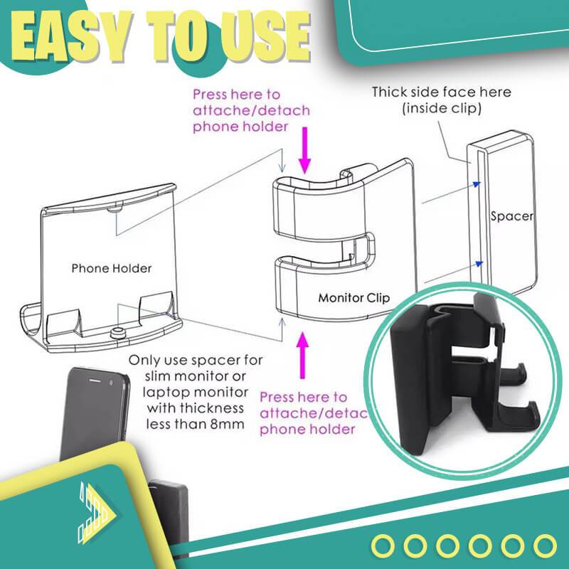 (🔥HOT SALE) Laptop Side Phone Holder, Buy 2 Get Extra 10% OFF