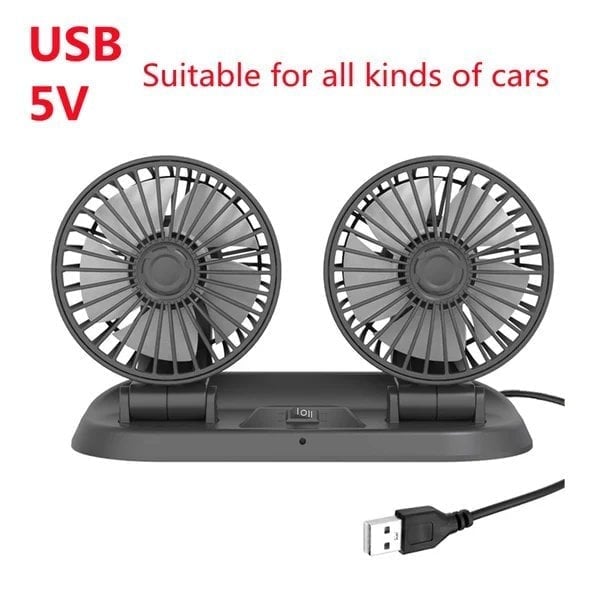 🔥Last Day Promotion 48% OFF-🎁-Newly Double Cooling Car Fan